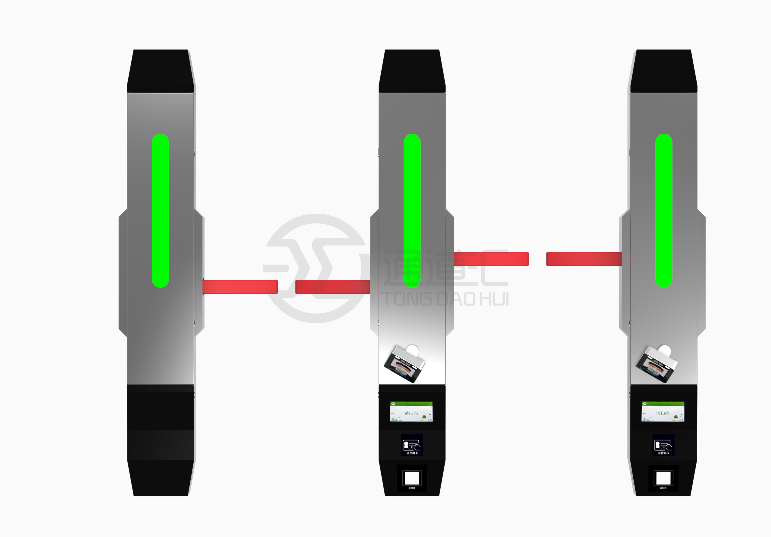 票务翼闸TDH-Y310-俯视图